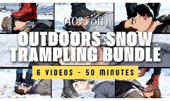 [50min] Boots Face Trampling in Snow Bundle - Nataly's Winter Domination Collection
