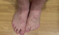 Slow foot tease – close view