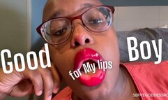 Good Boy for My Lips - Royal Ro lipstick femdom pov hd mp4 1080p