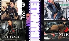 Goddess Worship Adoration Bundle: 4 Leather-Clad POV Rituals of Total Devotion - Discounted Savings!