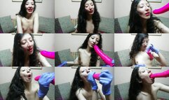 POV Femdom Blowjob Latex Gloves Control Play