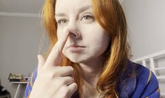 Nose picking fetish!
