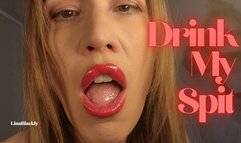 Red-Lipped Step-Mommy Drenches You in Spit Until You Squirt