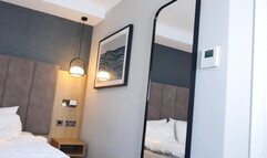 FAKE COCK ROLE PLAY WAITRESS BLOW JOB