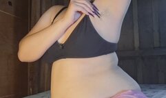 Stroking my hairy armpit while I fart