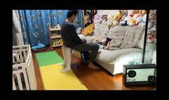 Stomach sitting and chest sitting and lapsitting on Sailor suit girls and wonderful sound #AS009