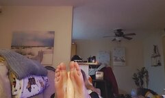 MizzErotique Footjob pov black nails