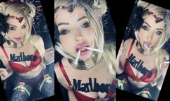 Marlboro Queen Chain smokes multiple