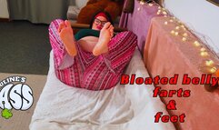 Bloated belly feet and farts in front of You mp4