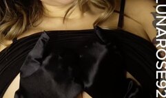 Goddess Luna finds these beautiful black satin gloves and decides to try them on and then the gloves start to take control and pleasure me until I come! They are so silky smooth on my body I let the gloves take full control