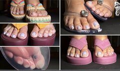 Juliette-RJ Your Foot Fetish Flip Flops Haul Extreme Close UP - FOR MOBILE DEVICES USERS - FOOT FETISH - SOLO FEMALE - FEET POINTING - FLIP FLOPS - BBW FEET - BRAZILIAN GODDESS - FLOOR POV - GOONING - WIGGILING TOES - TOE POINTING - WEDGES