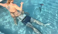 lex under mistress pink pearls feet