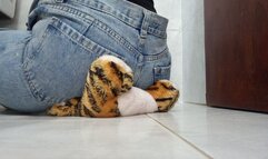 Squashing his face with my ass With jeans