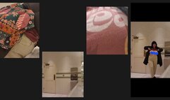 Flashing You In The Public Restroom plus A Bra Peek