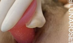 22 MIN Doctor left the room and Patient Luna is left alone for a while and I am super horny but don’t want the health care worker hear me! So I duct tape my mouth and glove up and pleasure myself! Of course I brought the tape and my toys! Hear me mo.