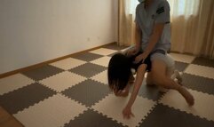 Ponyplay and ride on ponygirl and crawling in home #AS026