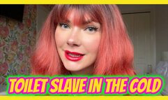 Toilet Slave in the Cold Garden Humiliation