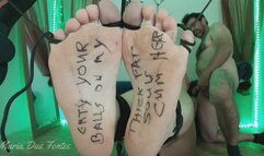BJ with bondage toes
