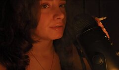 ASMR Smoking and Whispering into your Ear xx