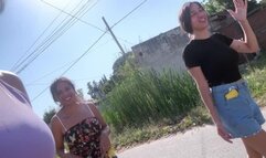 Farting in public, at the supermarket Jasmine, Alessiia, and Grecia