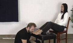 Mistress Natasa's resting Foot worship wmv