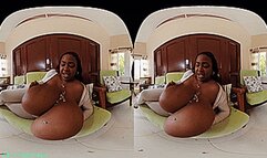VR180 3D - Miosotis smothers 30 little Men between her enormous Giant Breasts (Clip No 2814 - Full HD mp4 version)
