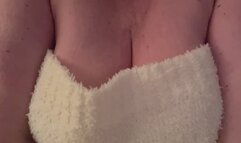 POV Sexy & Juicy Tits Falling Out of Strapless Top. My Natural Tits are Very Fuckable & Very Lickable!