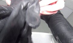 You will cum twice with a giantess in leather b