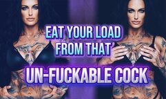 EAT YOUR LOAD FROM THAT UN-FUCKABLE COCK - Freakish Monster Cock Humiliation JOI - Autofellate Yourself & Eat Your Pathetic Cum, Loser! CEI Countdown