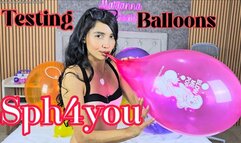 Testing Sph4you balloons