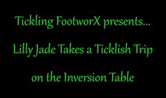 Lilly Jade Takes a Ticklish Trip on the Inversion Table