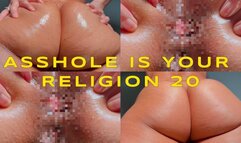 Asshole Is Your Religion 20- Ebony Femdom Goddess Rosie Reed Asshole Ass Worship Religious Fetish- 1080p HD