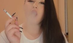 Anna Custom Smoking while brushing Hair