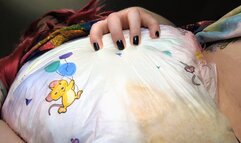 BBW ABDL Daisy rides and wets her diaper in your face