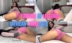 Latina Farting in short leggings after Mexican Food date