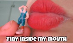 Giantess Red Lips Devouring Tiny Man – POV Kisses, Licks & Sucking Tease