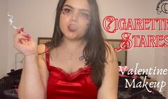 Valentines Makeup And Cigarette Stares