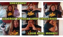 WILD ALLERGY ATTACK WITH GROCERIES