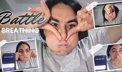 Pure adrenaline from cheeks + Extreme breathing!