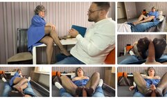 Ms. Johnson - Addicted to her nylon feet WMV