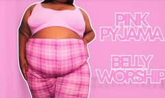Pink Pyjama Belly Worship - Bella Trixxx SSBBW Goddess Worship JOI 720p