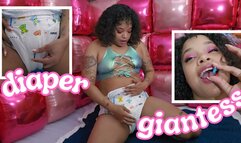 Skylar Sparks soggy diaper giantess, putting you inside her diaper