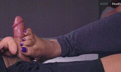 Remastered Latina Milf big soles FOOTJOB!