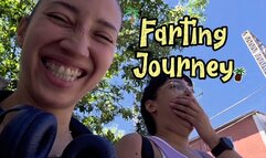 Farting walk through the neighborhood with Grecia and Alesia