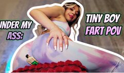 Under My Ass: Tiny Boy Fart POV