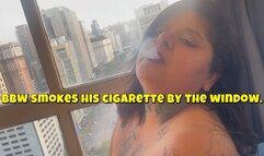 BBW smoking at his window by Turbinada