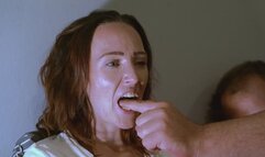 Smoking & Hard Finger Biting: Alicia Chews My Hand Between Drags