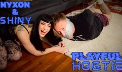 Nyxon & Shiny Playful Hogtie 720p