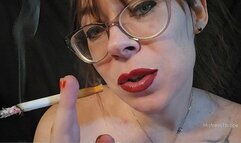 Valentines Day Smokey Kisses on your Cock. Smoking POV close-up