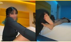18 Year Old Has Her Feet Sucked Before Getting Them Fucked